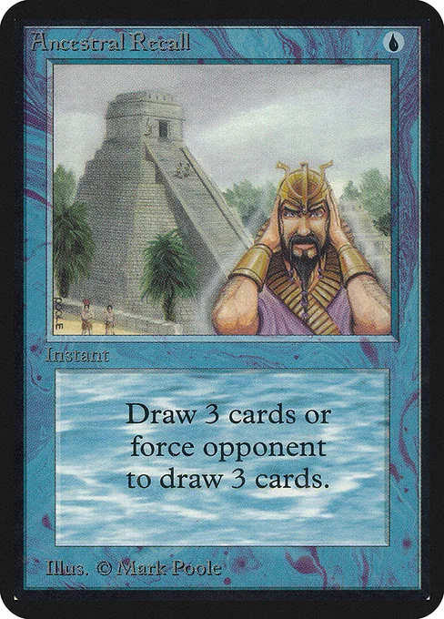 Recuerdo ancestral — Limited Edition Alpha — Instantáneo — Coste {U}