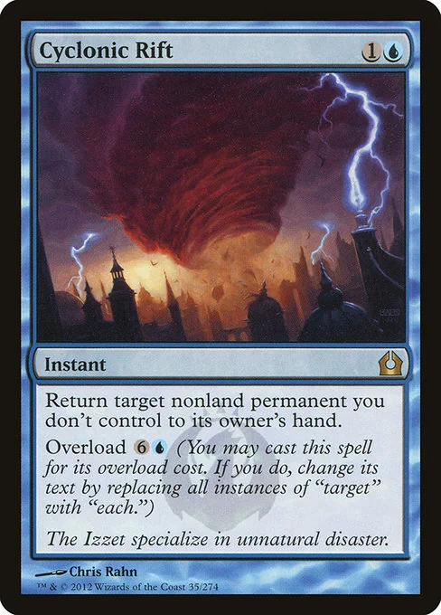 Cyclonic Rift — Return to Ravnica — Instantáneo — Coste {1}{U}