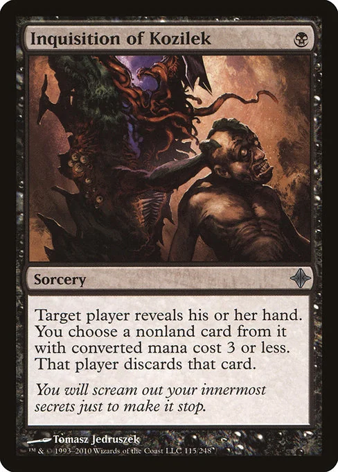 Inquisición de Kozilek — Rise of the Eldrazi — Conjuro — Coste {B}