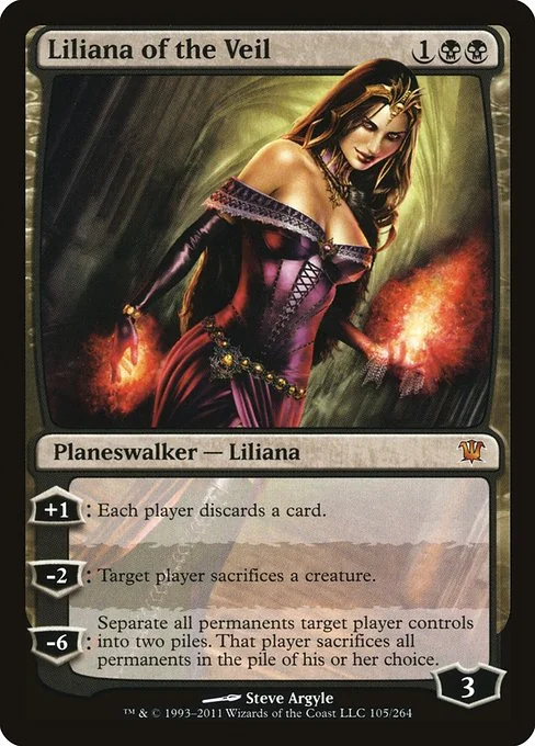 Liliana del velo — Innistrad — Planeswalker legendario — Liliana — Coste {1}{B}{B}