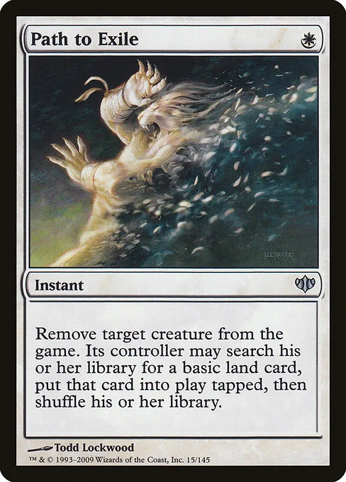 Sendero al exilio — Conflux — Instantáneo — Coste {W}